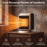 500W/900W Portable Space Heater – Fast Heating - Image 5
