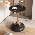 Modern Round Side Table – Minimalist Metal Design - Image 5