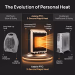 500W/900W Portable Space Heater – Fast Heating - Image 2