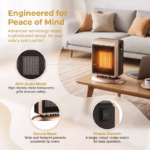 500W/900W Portable Space Heater – Fast Heating - Image 4
